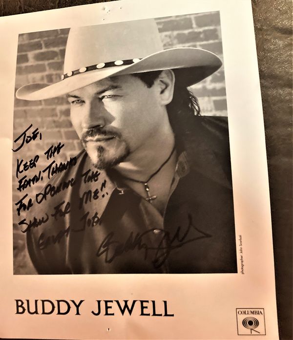 After the show he signed this photo to me which I will always cherish. He was kind and welcoming. How many stars show appreciation to the opening act? Buddy is a class act.