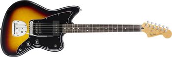2010 Fender Blacktop Jazzmaster HS ___________________________________ It should be a law that all guitars must have a Jazzmaster neck pup. This is a solid guitar for the money. The coolest feature is the combo of the Humbucker and Jazzmaster pups. It's really a Jekyll and Hyde thing. The middle position is nice but it's real strength is switching from one sound to the other . This was my favorite guitar for Elvis Costello type songs until i got the J Mascis Jazzmaster which has become my go to guitar for live performances.