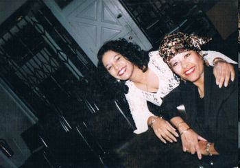 Tracey Whitney and her beautiful mom, Louise Whitney, before one of Tracey's performances. The apple didn't fall far from that tree!