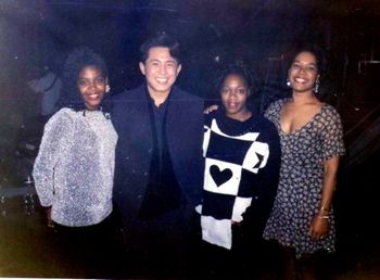 Tracey Whitney and DNessa Vocals preparing for a concert with Japanese superstar Sato Takezen of "Sing Like Talking." It was a great night!