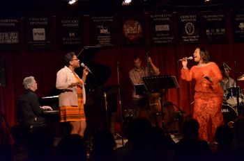 Tracey Whitney in concert (with Sid Fedley/piano, Abby Maxwell/vocals, Colin Deuble/bass, and Larry McClure/drums) at the Outpost Performance Space 6/26/14