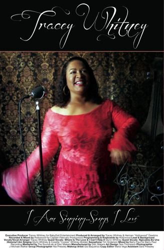 Tracey Whitney's "I Am Singing... Songs I Love" poster. Photo by J Michael Walker. Designed by Tara Thompson