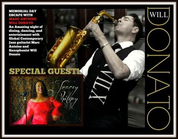 103.7 The Oasis Radio’s Oasis Live 2015 "Memorial Day Escape” concert. Tracey Whitney performed with smooth jazz sax man Will Donato.