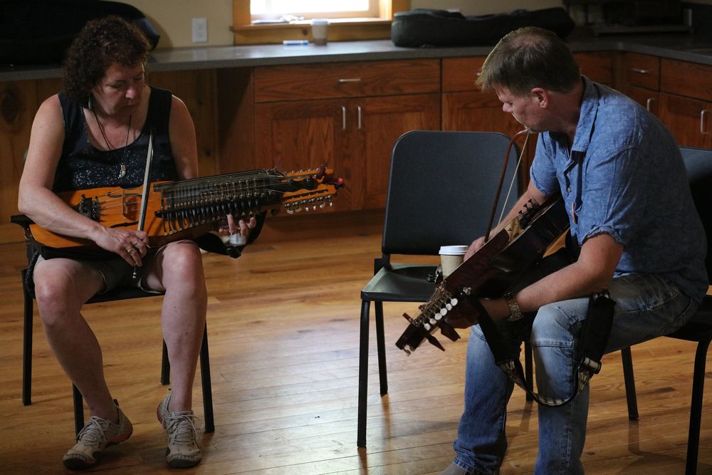 In late July I went to Ashokan Northern Week, where I co-taught a Scandinavian band class with Peter (Puma) Hedlund. My other classes were in Norwegian fiddling and How to Jam.