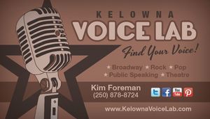 Kelowna voice coaching - vocal coach, voice teacher, singing