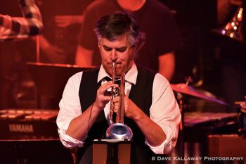 Patrick Phalen, trumpet, musical director and arranger. Originally from Slinger, WI, with a Master’s degree in trumpet performance, Patrick has been playing professionally for nearly 30 years, performing with the likes of Burt Bacharach, Manhattan Transfer, Frankie Valli, The Temptations, The Jimmy Dorsey Orchestra and many more. He also toured internationally with The Groove Hogs, reaching the Top 50 on the Billboard charts in 2002.