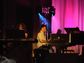 Tracey and Wayne Haun during a Signature Sound performance at their Alma Mater, MTSU, where they both received their Music Theory and Composition degrees.