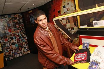 Baby Jay was inducted into the Latin Grammy tour exhibit along the side of some of the top Latin acts in the world! photo by Peter Larsen @ Wire Images
