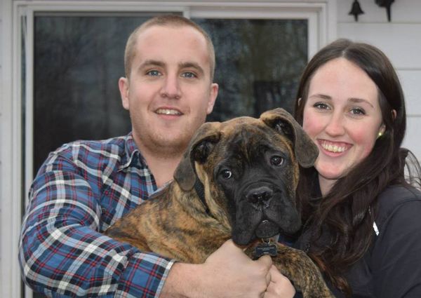 Harvey with his loving family Jeremy & Alex.