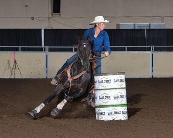 ALG I Got Dat Look 2008 Black, very, very pretty little mare, with an outstanding pedigree, featuring names like Strawfly Special, On A High, Juno Dat Cash, Murrtheblurr - ALL ON HER PAPERS!!!!! Sired by JD Look . "Shadow" has left us speechless! Earnings in excess of $21,000 in her futurity year ($17,000 in Futurity Earnings); futurity accomplishments numerous, including the 2013 Canadian Barrel Futurities High Point Champion. Earnings at futurities entered in Washington and Montana, also. "Shadow" also made some Derby and semi-professinoal rodeo money. "Shadow" proved to be such a great cross with Little Lenaroo, that she will be officially retured to the broodmare pen, beginning in 2020.