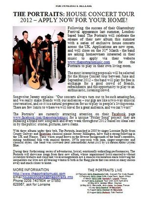 House Concerts Press Release