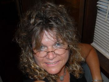 A selfie I took at work one hot August day ... (I confess, I do sing out loud/acapella in vacant empty rooms when nobody's around)