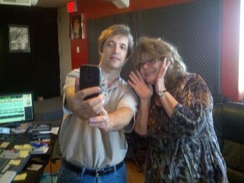 Recording Day for the song "New Trouble" at Direct Image Recording Studio in Nashville, TN (Kenny Royster is the musical magician who makes me sound better than I am!)