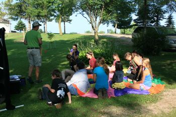 We had SOMS members, who are also a part of the 5 Day Club-Child Evangelism Fellowship, lead Bible Lessons