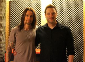 Myles Kennedy (Alter Bridge - Vocals) and Chief Engineer Colin Coffey tracking at JSR!