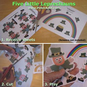 Five Little Leprechauns Flannel Board / Felt Board by Peter Apel