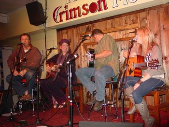 Nov 4, 2011 Gainesville Songwriters Showcase @ Crimson Moon with Brian Futch, Larry Scroggs, April Cummings