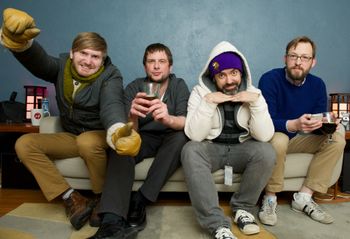 2014 Promo image by Sarah Ernhart. L to R: Dillon Marchus, Anthony Bergman, Tony L. Kollman, Dustin Marks.