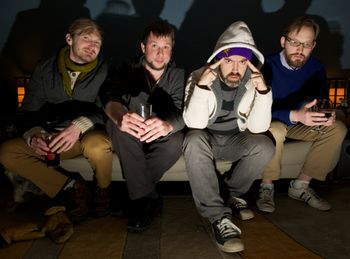 2014 Promo image by Sarah Ernhart. L to R: Dillon Marchus, Anthony Bergman, Tony L. Kollman, Dustin Marks.