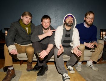 2014 Promo image by Sarah Ernhart. L to R: Dillon Marchus, Anthony Bergman, Tony L. Kollman, Dustin Marks.