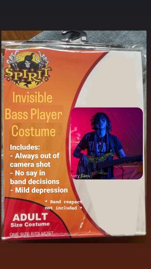 Bass Player meme about being ignored.