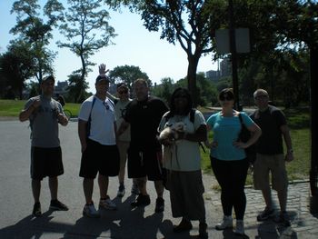 Water break!!! Thank you to the Bloomfield Fire Department of NJ for coming out to support us! 9.1.12; Central Park, NYC.
