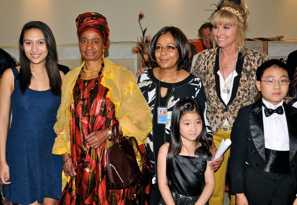 Patrizsha with First Lady of Mali, Africa at the United Nations Ambassador's Wives Event