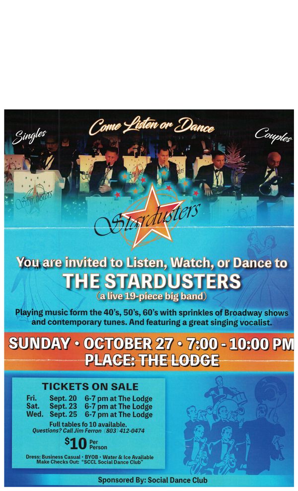 Upcoming StarDusters Dance
Can't Wait!!