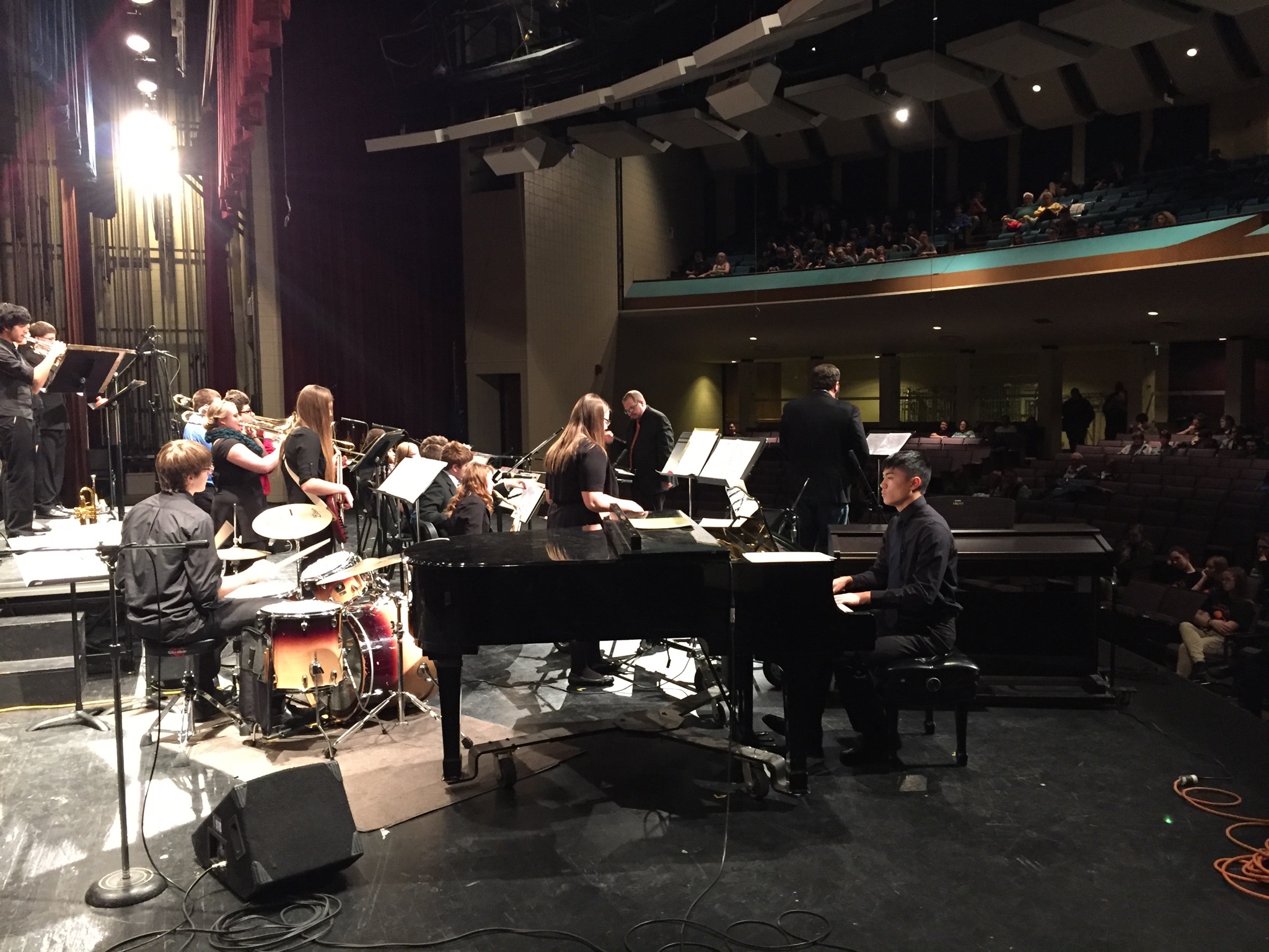 Performing with Northrop Jazz I big band at the 2016 Barry Ashton Jazz Festival in Fort Wayne, IN.