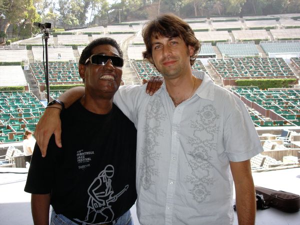 with Rudy Copeland before performing with Solomon Burke at The Hollywood Bowl. 17k peeps were there!