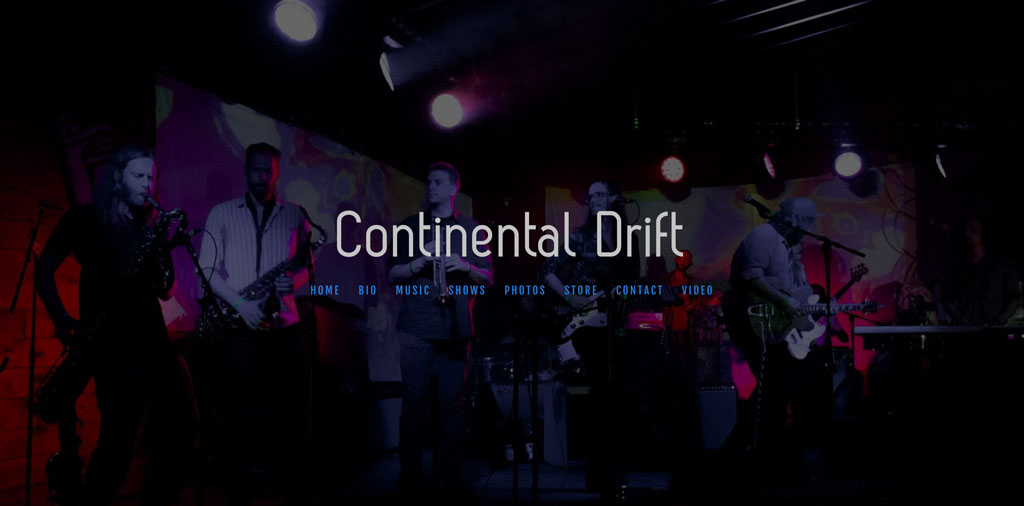 Band website template