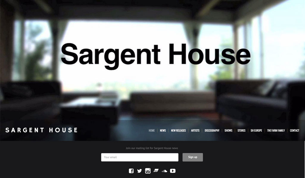 Record Label Home page