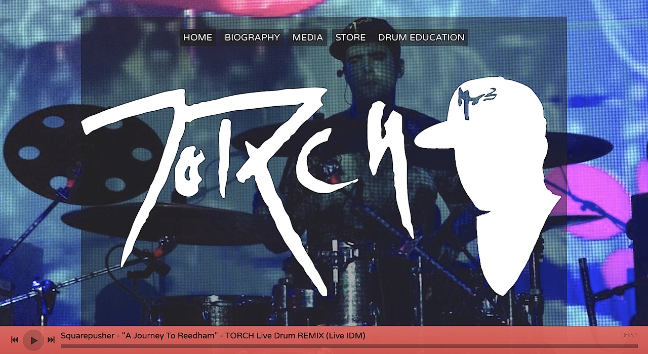 Drummer Website Design: 1 Template, 3 Ways