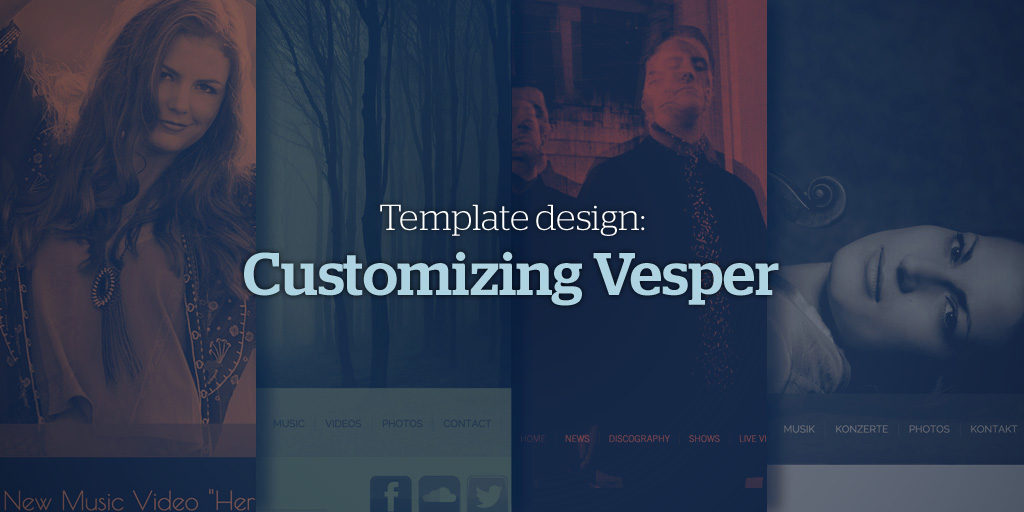 Music Website Template Design: Customizing Vesper