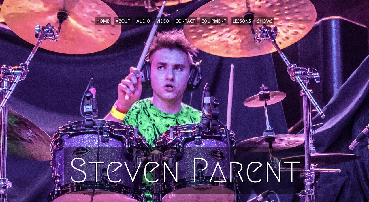 Drummer Website Design: 1 Template, 3 Ways