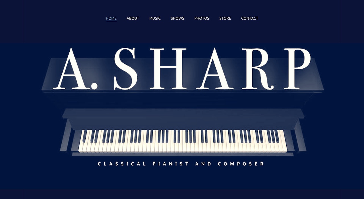 Pianist Website Design: 1 Template, 3 Ways