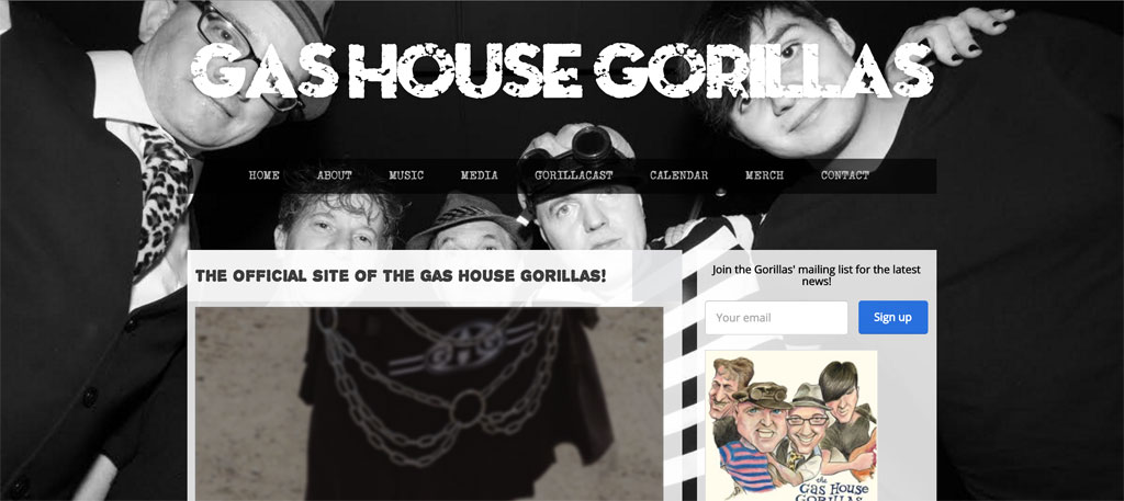 Black and White website theme