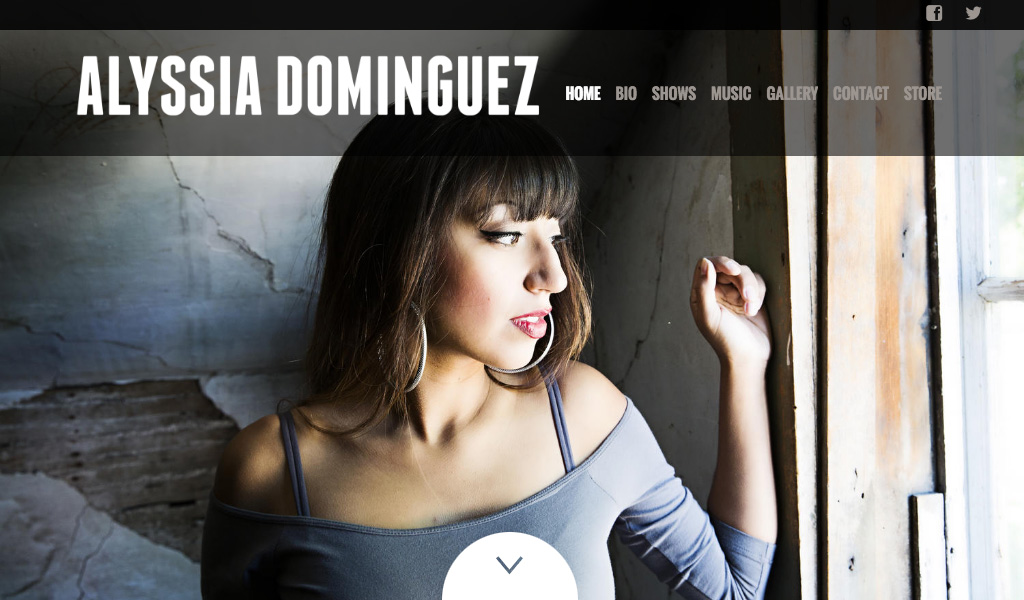 Alyssia Domniguez Bandzoogle website Homepage