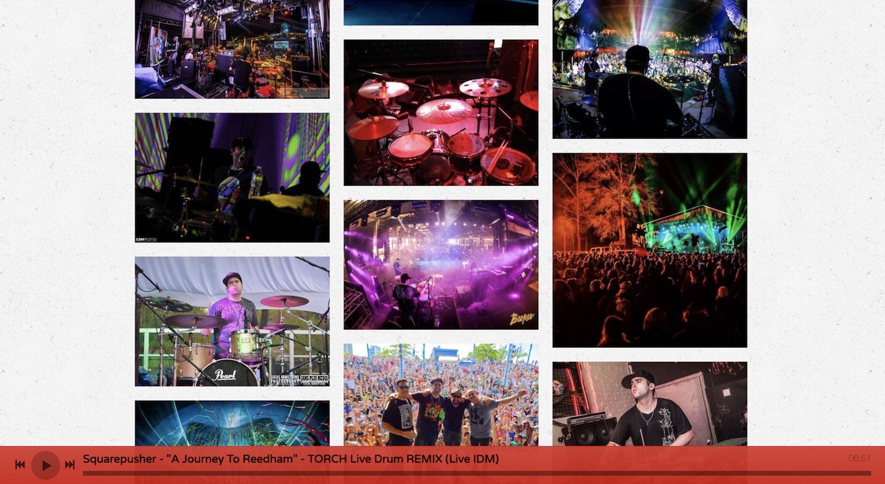 Drummer Website Design: 1 Template, 3 Ways