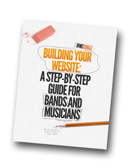 eBook Cover: Building Your Website: A Step-by-step Guide for bands and musicians