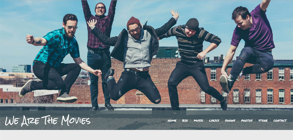 Website theme we are the movies