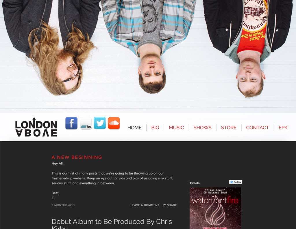 Alt rock website template