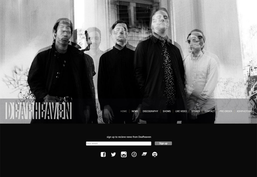 Rock band website template