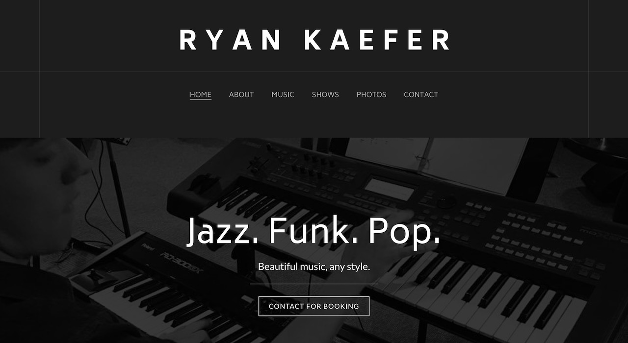 Pianist Website Design: 1 Template, 3 Ways