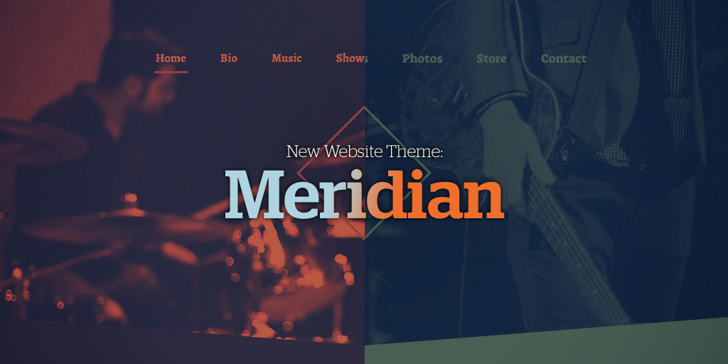 Musician Website Theme: Meridian
