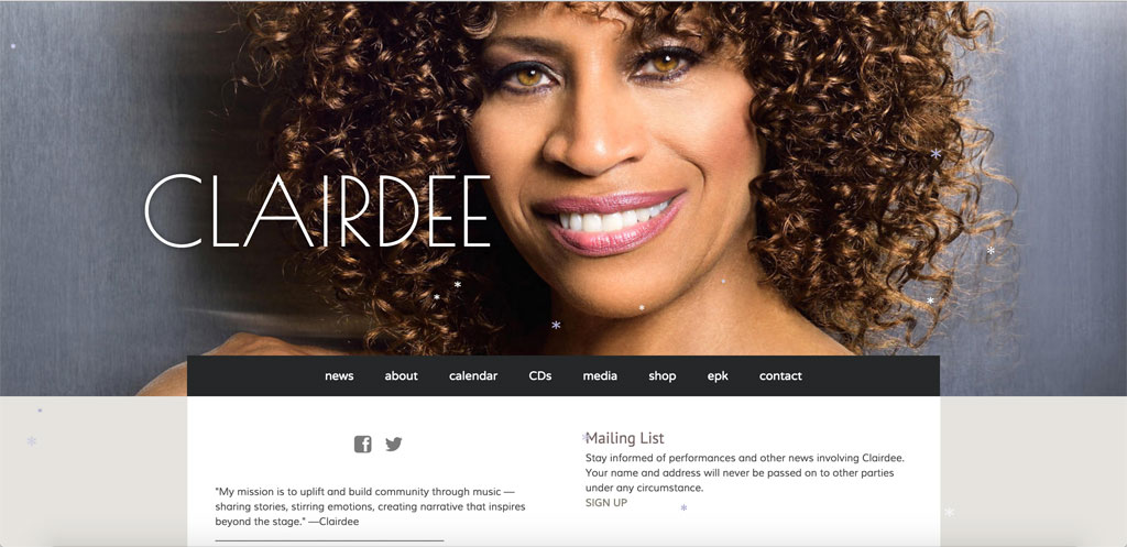 Clairdee website