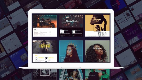 16 website templates for musicians and bands