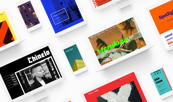 5 ways to use bold color in music website design