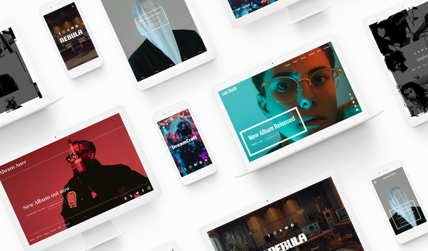 New: bold and minimal website templates