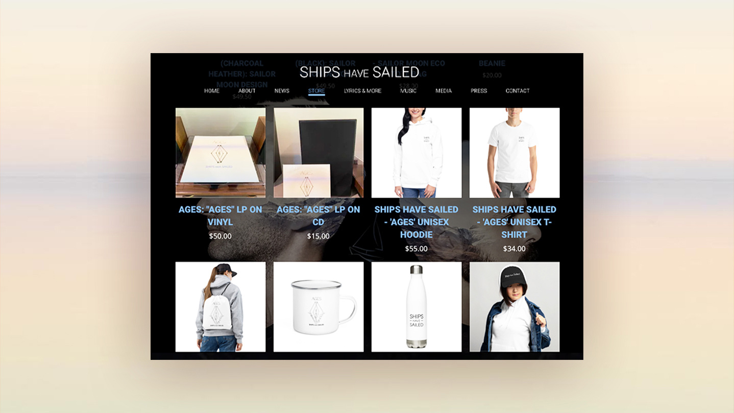How to create a store page to sell music & merch on your website